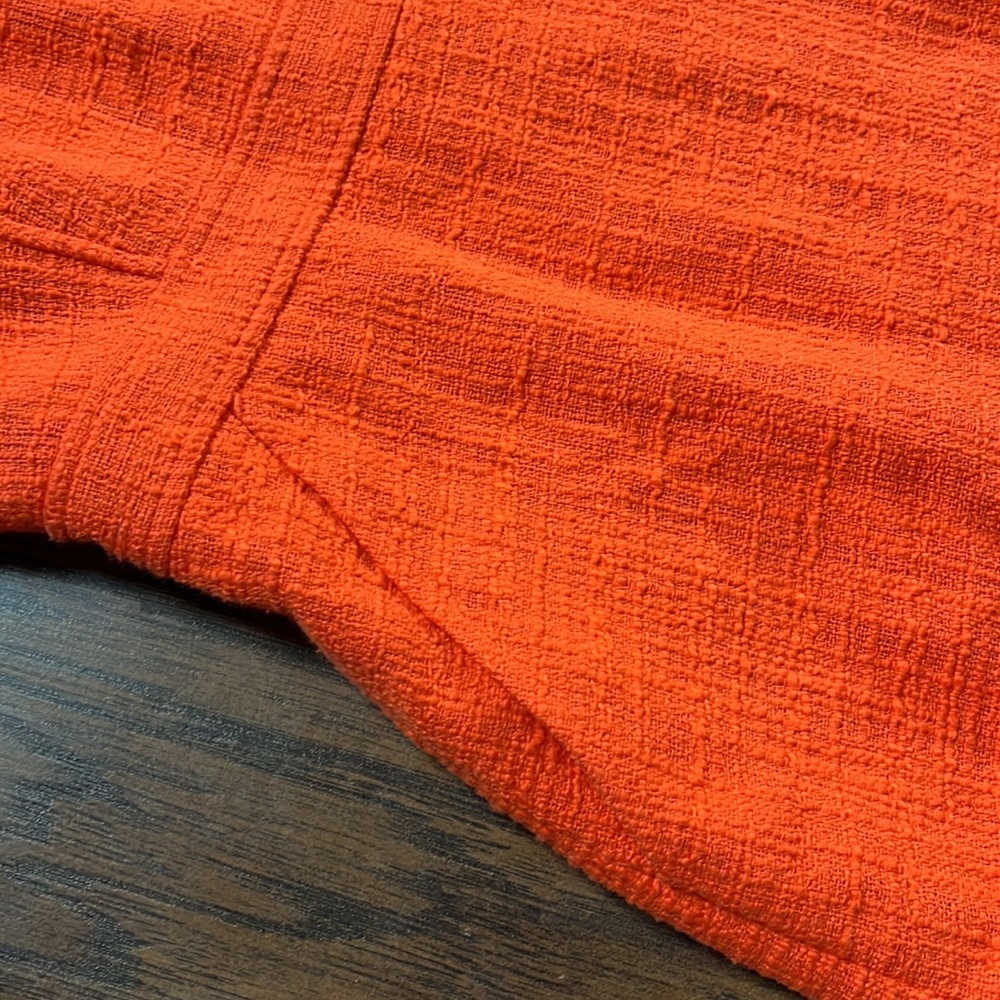 J. Crew Orange Tweed Sleeveless Sheath Dress - Picture 7 of 15